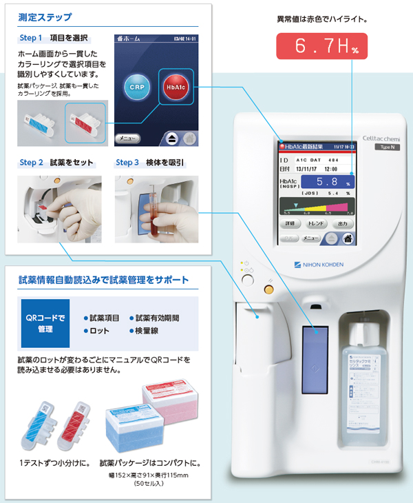 臨床化学分析装置 CHM-4100 セルタックケミ｜臨床化学分析装置｜製品情報｜医療関係の皆様へ｜日本光電