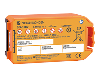 日本光電　AED用　バッテリー　SB-310V　AED-3100　3200　新品